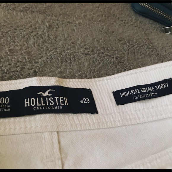 White Hollister Jean Shorts - Picture 5 of 5